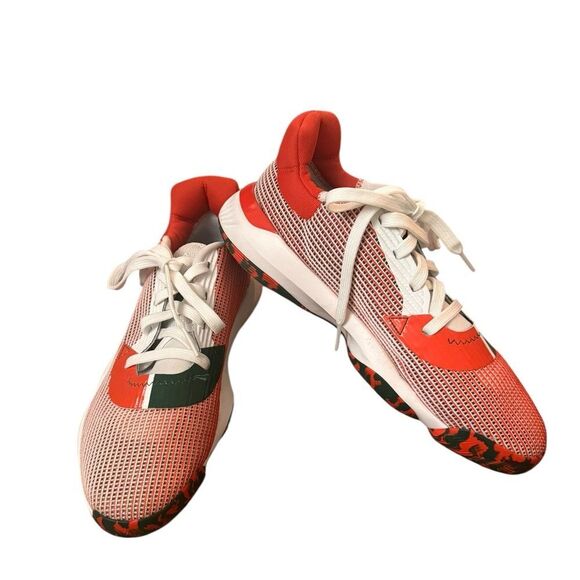 Adidas Miami Hurricanes Pro Bounce 2019 Low Men Basketball Shoes EE3893 US 10 - Picture 2 of 10